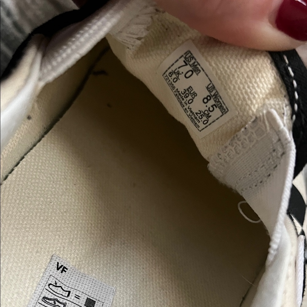 Vans Black and White Checkered Platform Slip-Ons - Picture 5 of 5